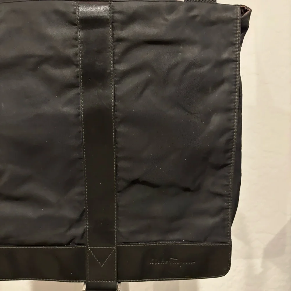 Salvatore Ferragamo nylon fold over messenger bag